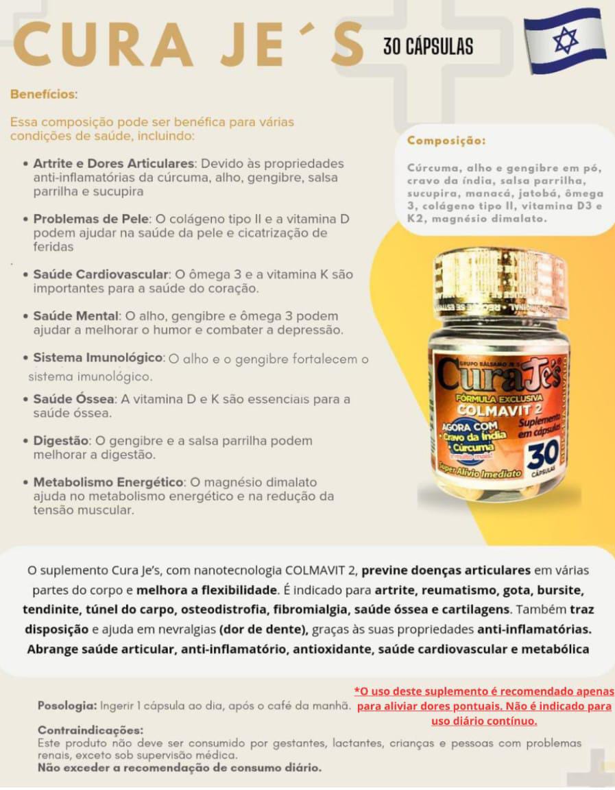 Cura Je's - 30 Cápsulas
